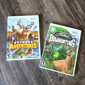 Cabela's Outdoor Adventures & Mathew's Bowhunting for Nintnedo Wii Bundle